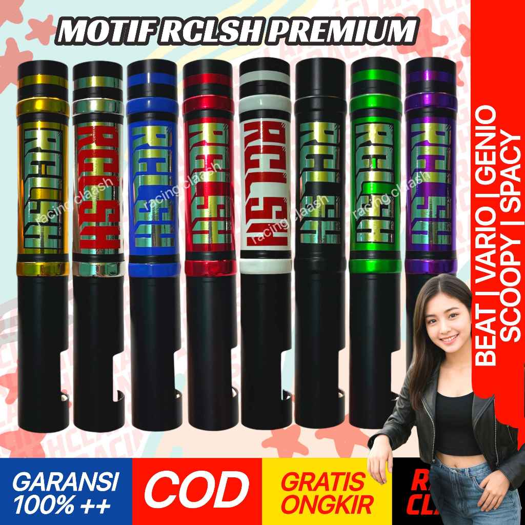 Racing Claash Cover Shock Depan Beat Vario Scoopy Spacy Genio Motif RCLSH Premium 110 125 150 160 Ka