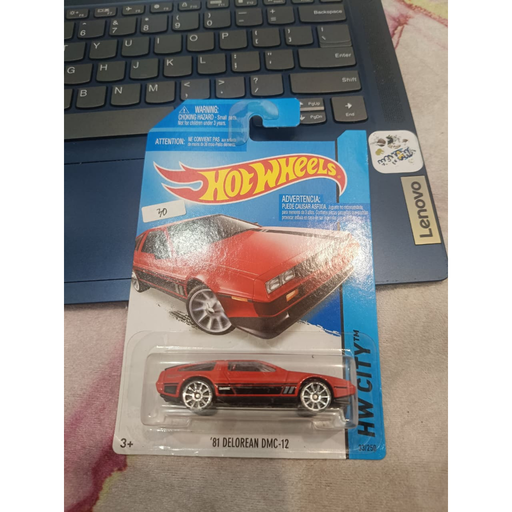 hot wheels 81 delorean dmc-12 hw city red