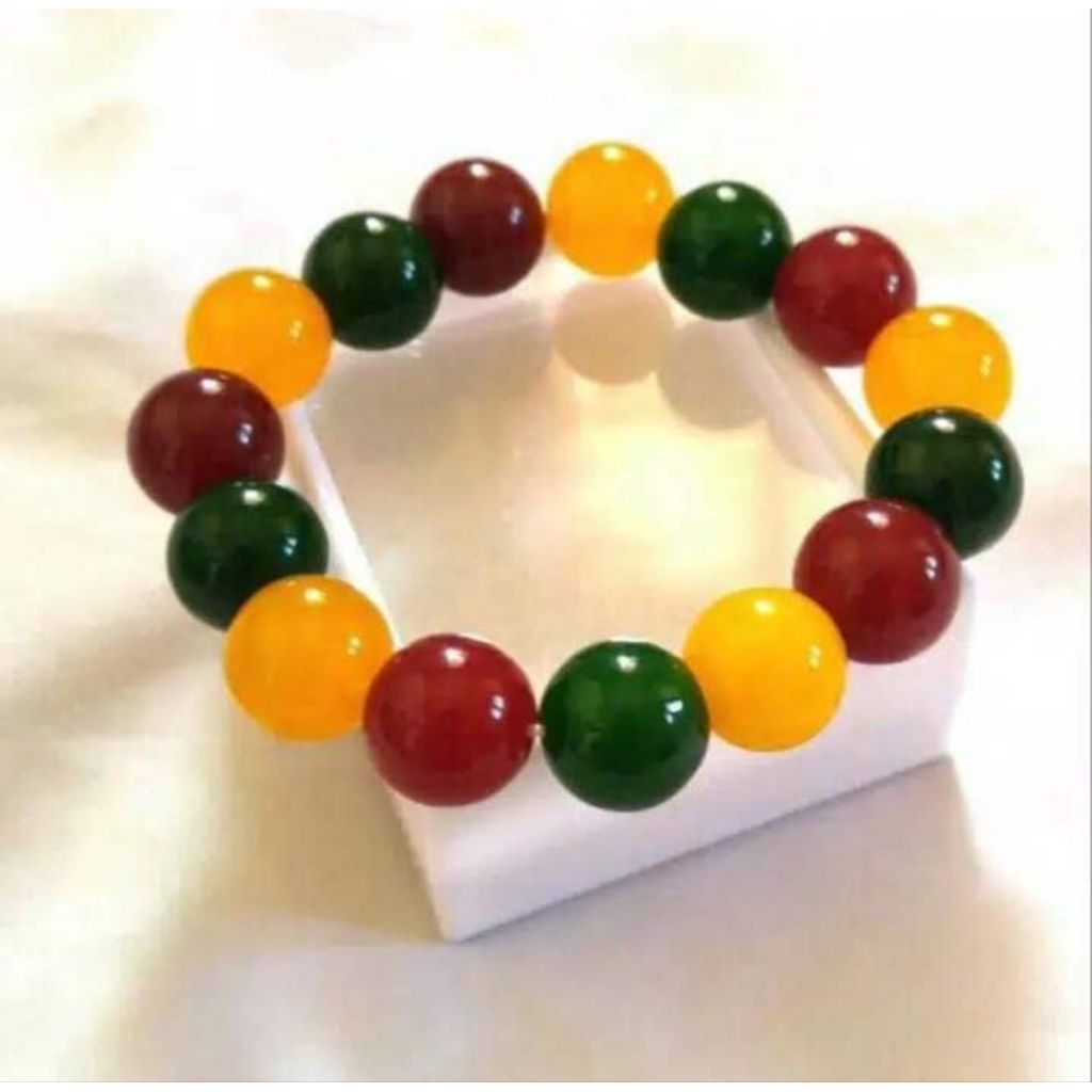 Gelang Giok Warna Warni Natural