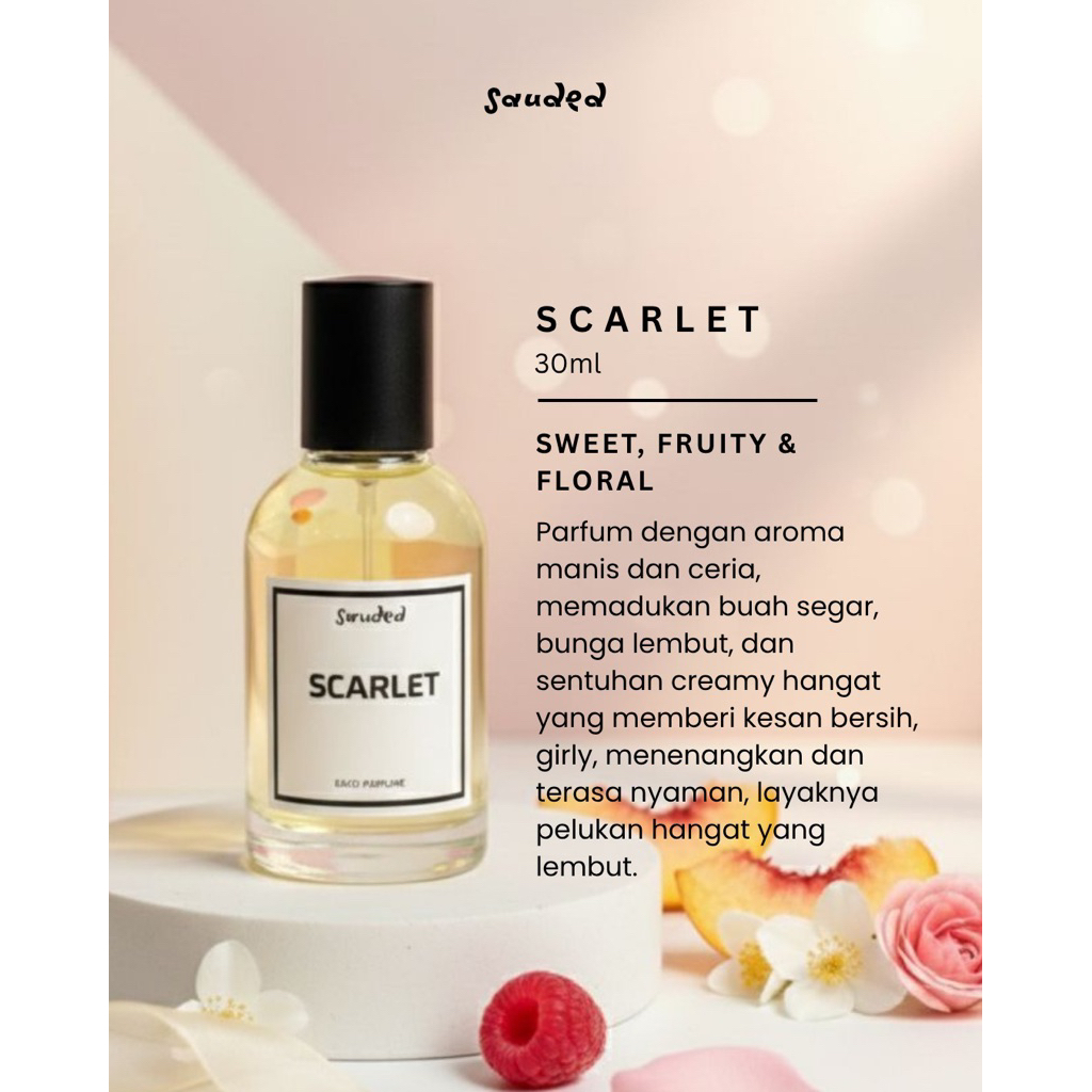 Sauded | Scarlet 30ml Parfum Wanita