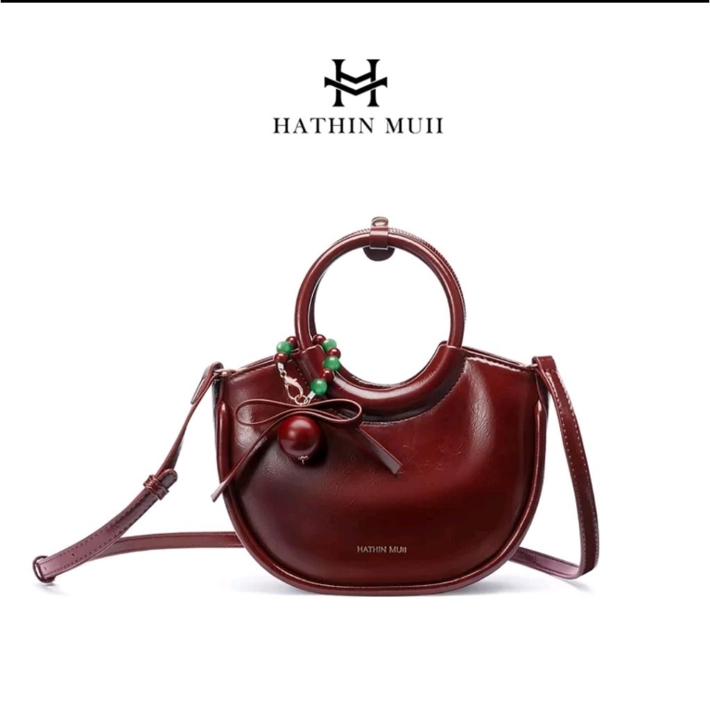 Elva Bag - HathinMuii - Maroon (Gratis Charm Cherry)