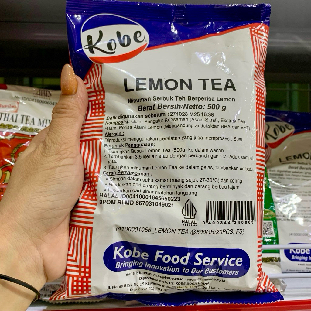 Kobe Lemon Tea Bubuk 500gr