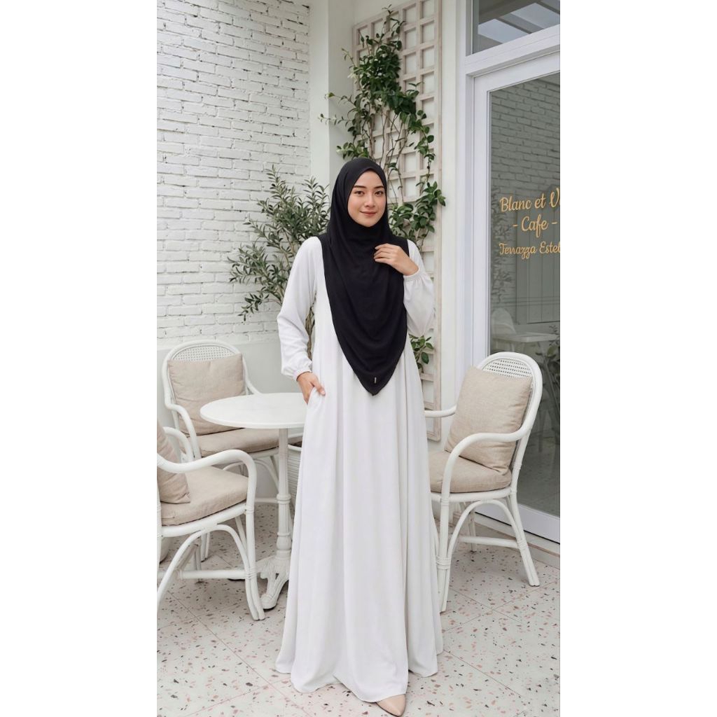GAMIS BASIC PLAIN BY ZAFEETRI (GAMIS SAJA) // GAMIS SYARI POLOS