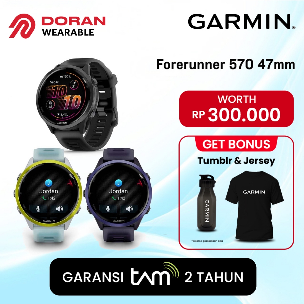 Garmin Forerunner 570 47mm | Garmin FR 570 47mm - Garansi Resmii 2 Tahun