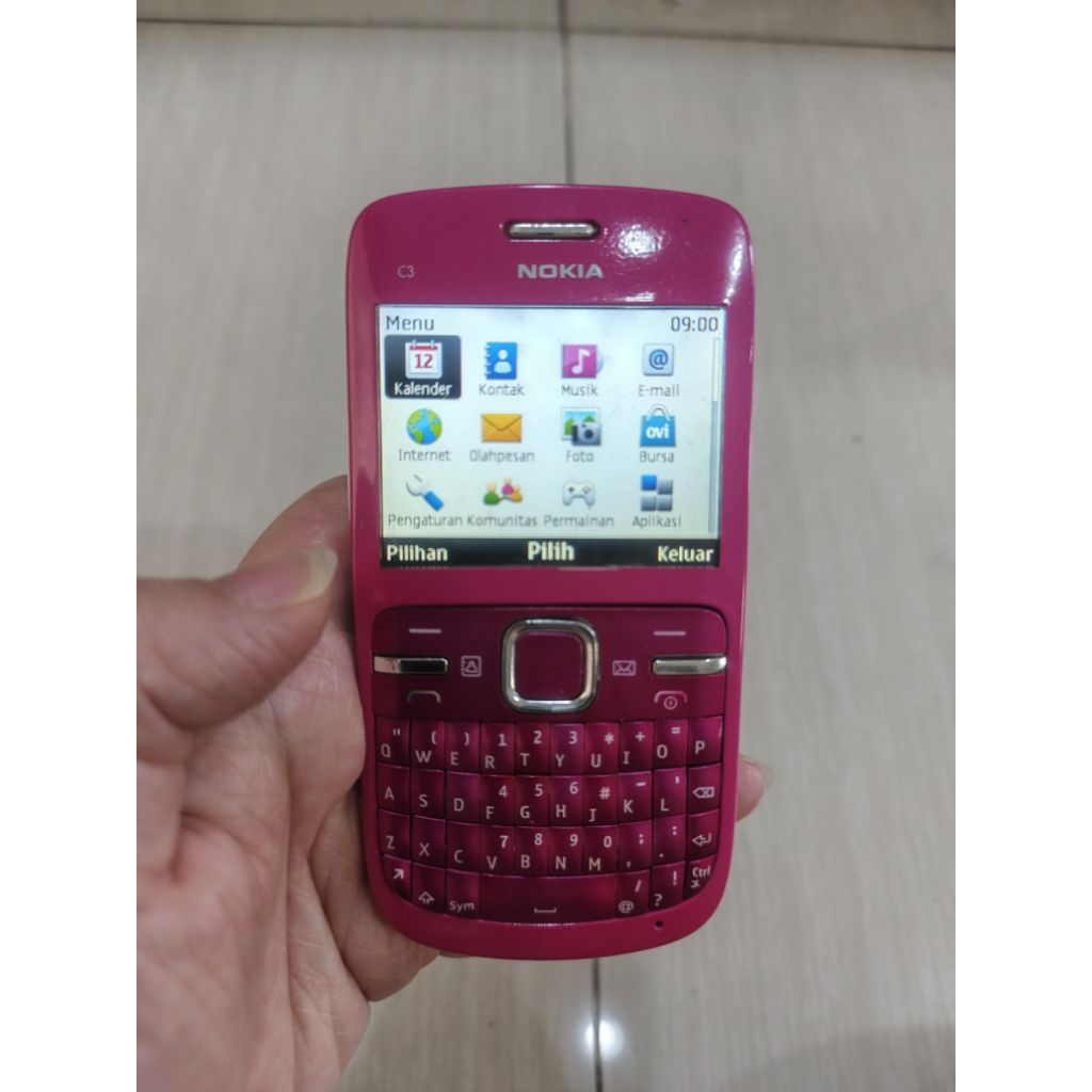 NOKIA C3-00 QWERTY ORIGINAL NORMAL SIAP PAKAI HANDPHONE NOKIA SECOND JADUL UNIK LANGKA
