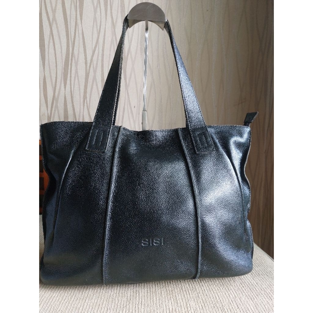 totebag/ tas bahu wanita kulit asli