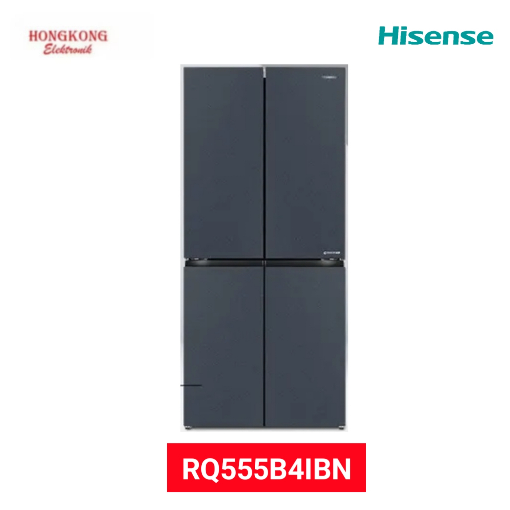 HISENSE-RQ555N4IBN-Kulkas 4 Pintu-Kapasitas 468L
