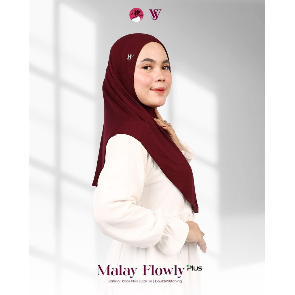hijab malay flowy plus by widiya hijab