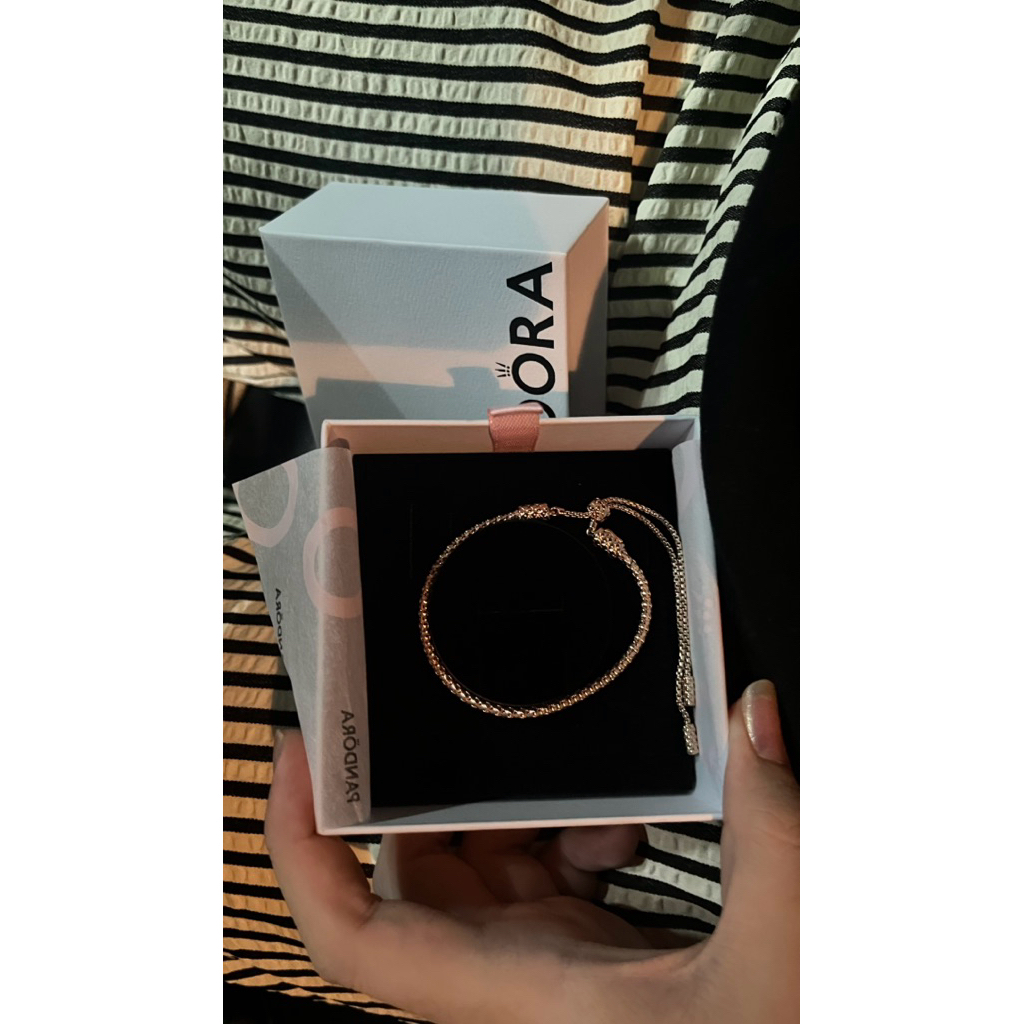 gelang rose gold pandora