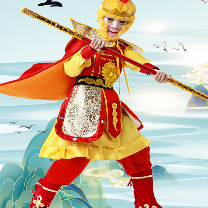 Perjalanan Ke West Sun Wukong Monkey King Kostum