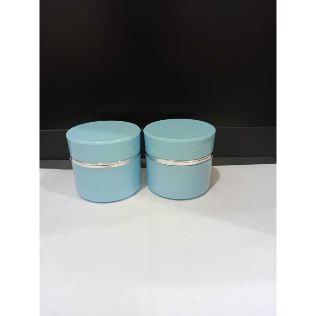 Pot NAMI 10GR biru muda list silver / pot nami 10 gr biru pastel / pot elegan 10 gr