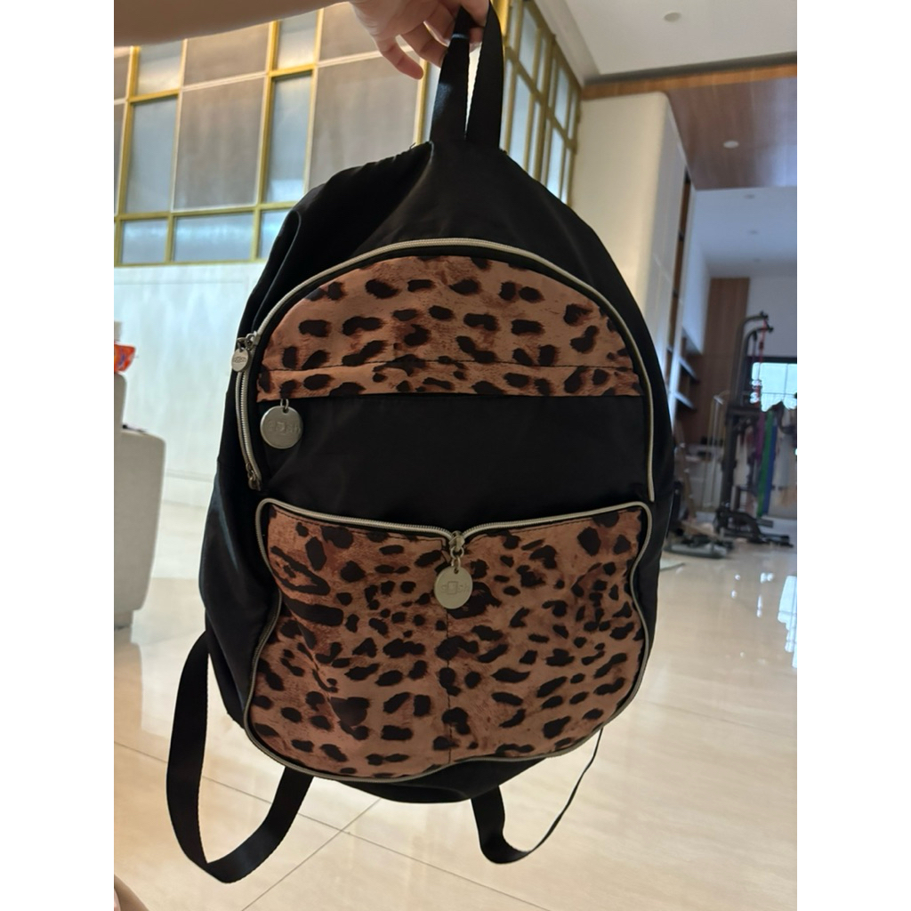 Tas Wanita Ransel Gosh hitam black kuliah sekolah kerja laptop
