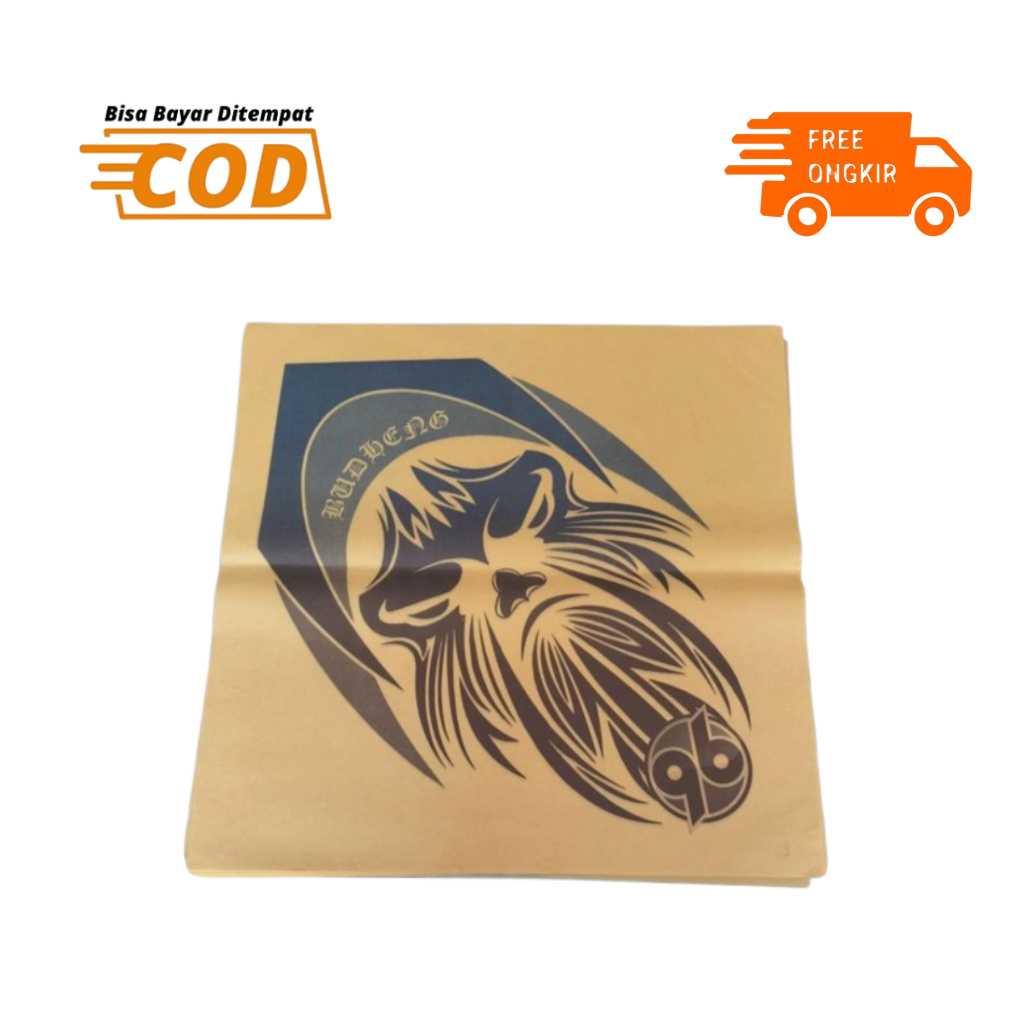 NEW KERTAS LAYANG-LAYANG ISI 100 LEMBAR BAHAN KERTAS TISU SABLON DUA WARNA