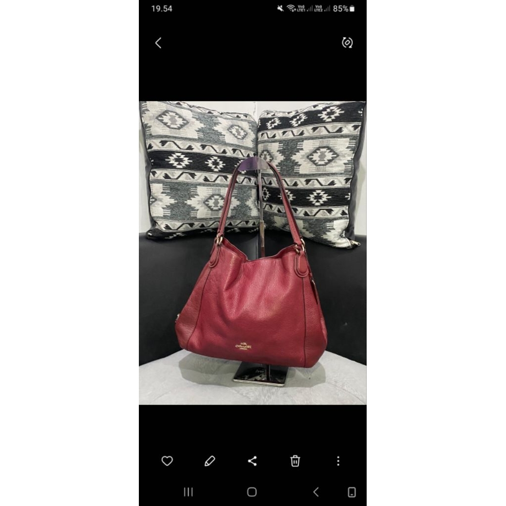 Tas Coach Eddie Warna Merah