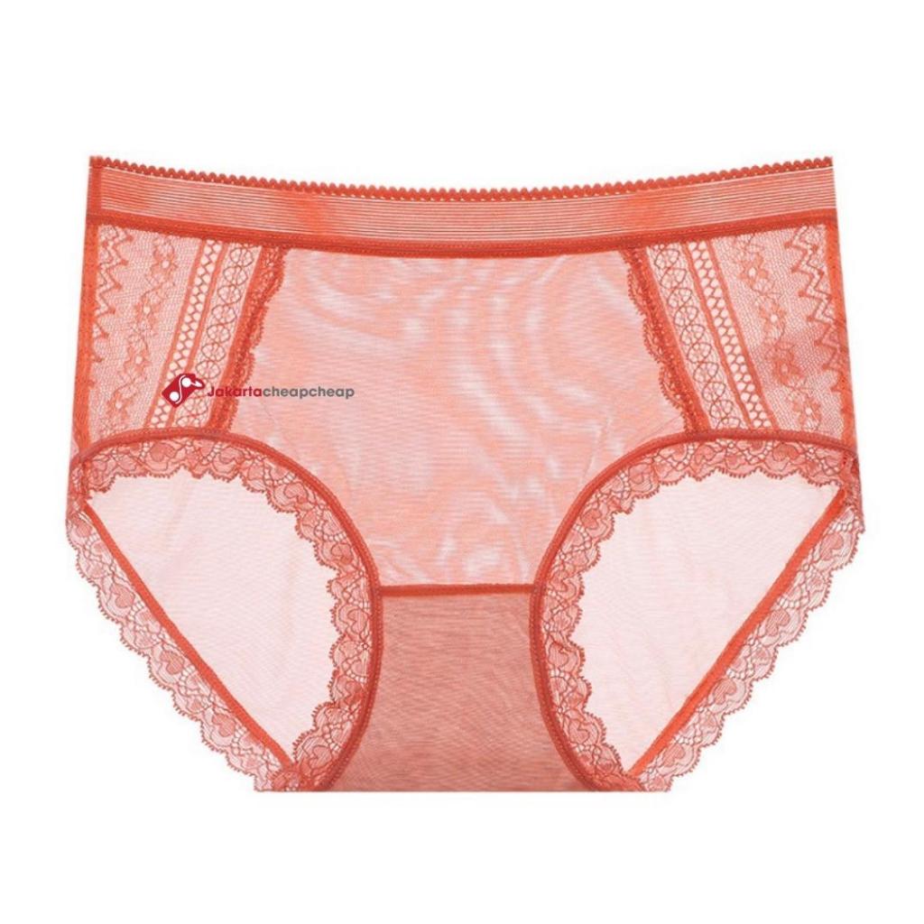 JC079 Celana Dalam Wanita Sexy Transparan Panty Lingerie Cewek Lace Cantik Nyaman