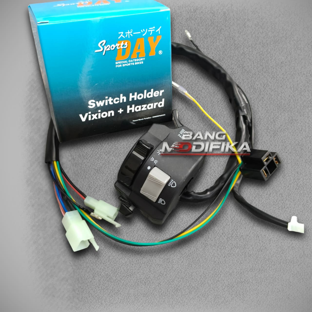 Saklar Holder DAY Kiri Vixion Hazard – Saklar Motor Fungsi Hazard Universal