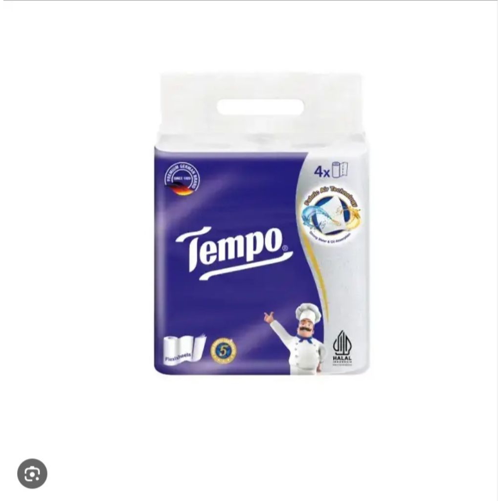 tisu dapur Tempo Multi-Purpose Kitchen Towel isi 4 roll