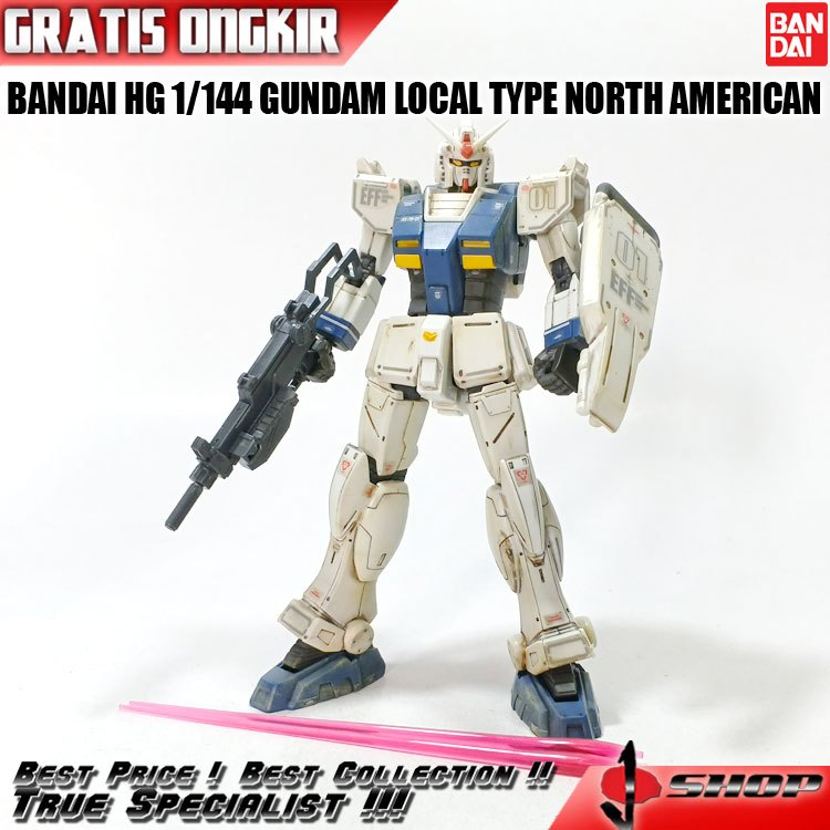 BANDAI HG 1/144 GUNDAM LOCAL TYPE NORTH AMERICAN HG3904
