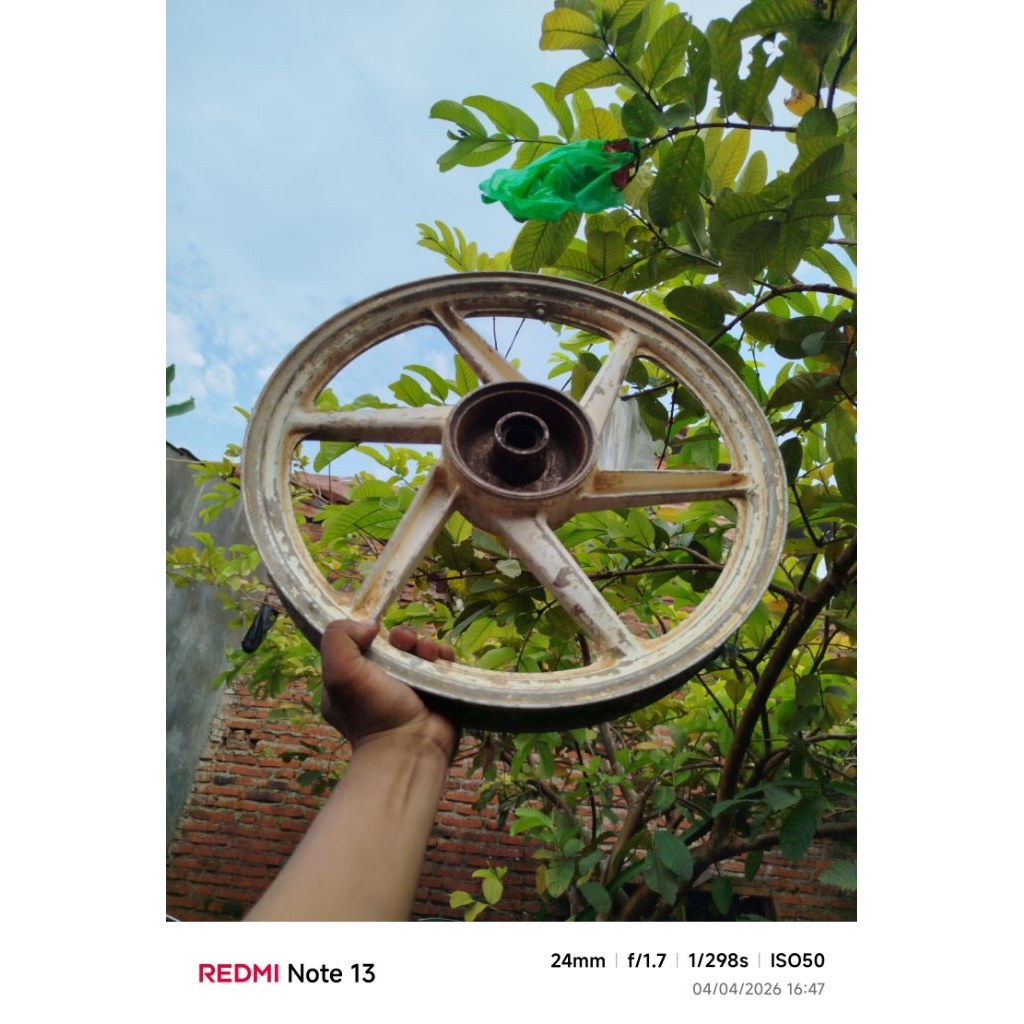 Velg Belakang Racing palang 6 Daichi Aloy Suzuki smash Shogun ring 17