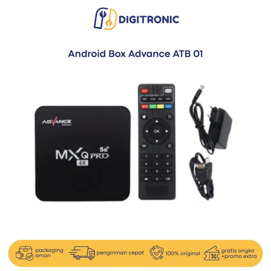 Android TV Box Advance ATB-01 Digital Online TV Box 5G 2G+16G 4K Internet Smart TV