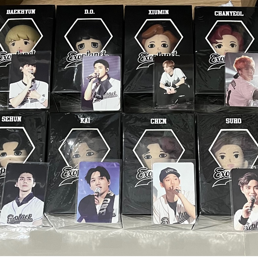 Exo Figure Miniso Baekhyun D.O Xiumin Chanyeol Sehun Kai Chen Suho