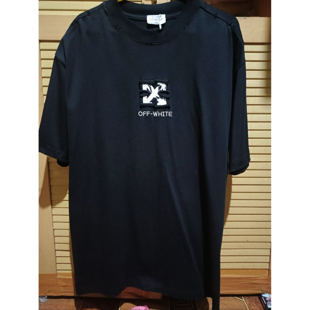 T SHIRT SUPER LUXURY BNWT OWE VIRGIL ABLOH RIPPED