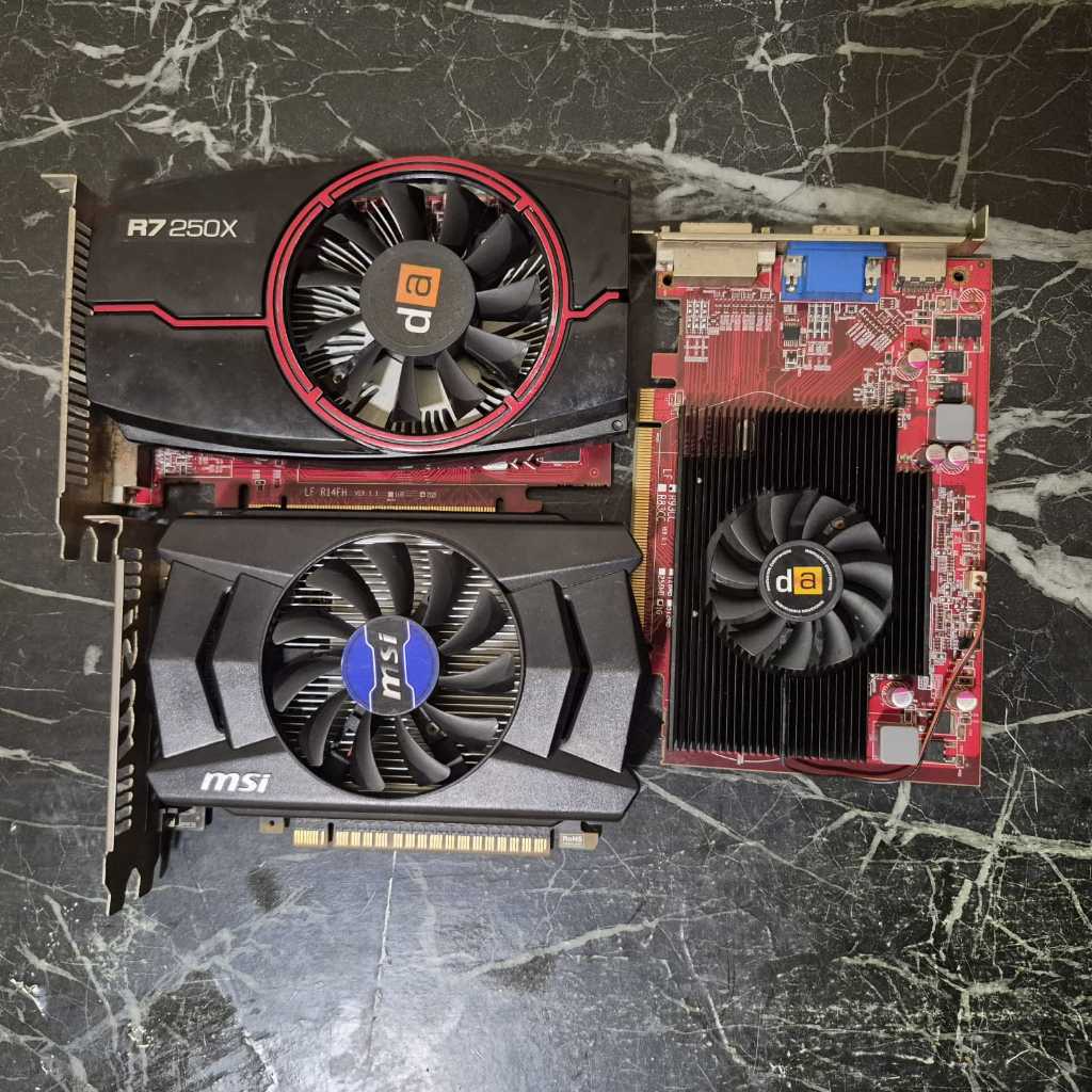 VGA Rusak GTX 750 TI 2GB GDDR5, R7 250X 2GB GDDR5, HD5570 1GB DDR3