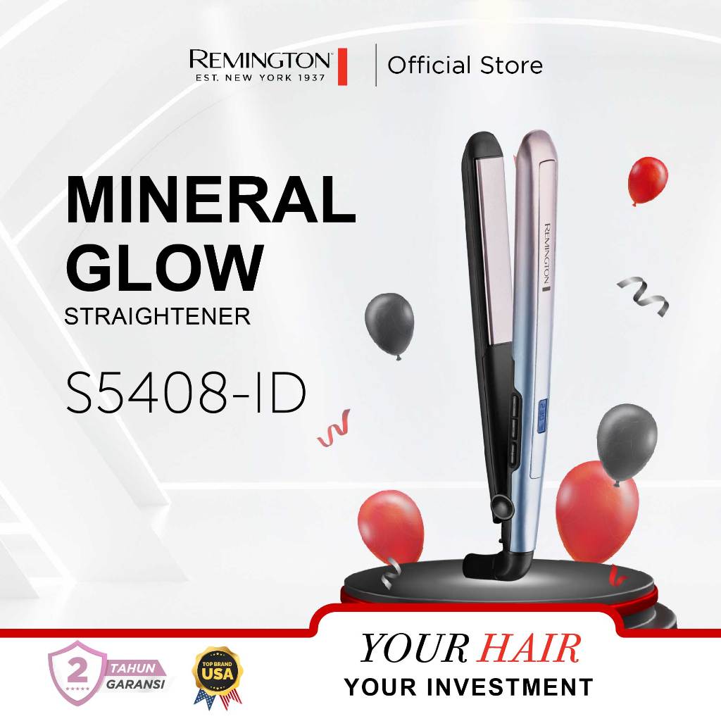 Remington Catokan Pelurus Rambut Mineral Glow S5408
