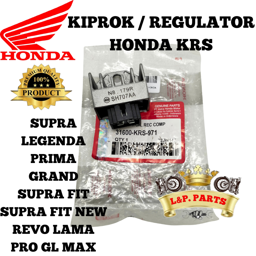 (ORI 100%) KIPROK REGULATOR HONDA KRS Astrea Grand Astrea Legenda MEGAPRO Primus Revo 100 Supra X Su