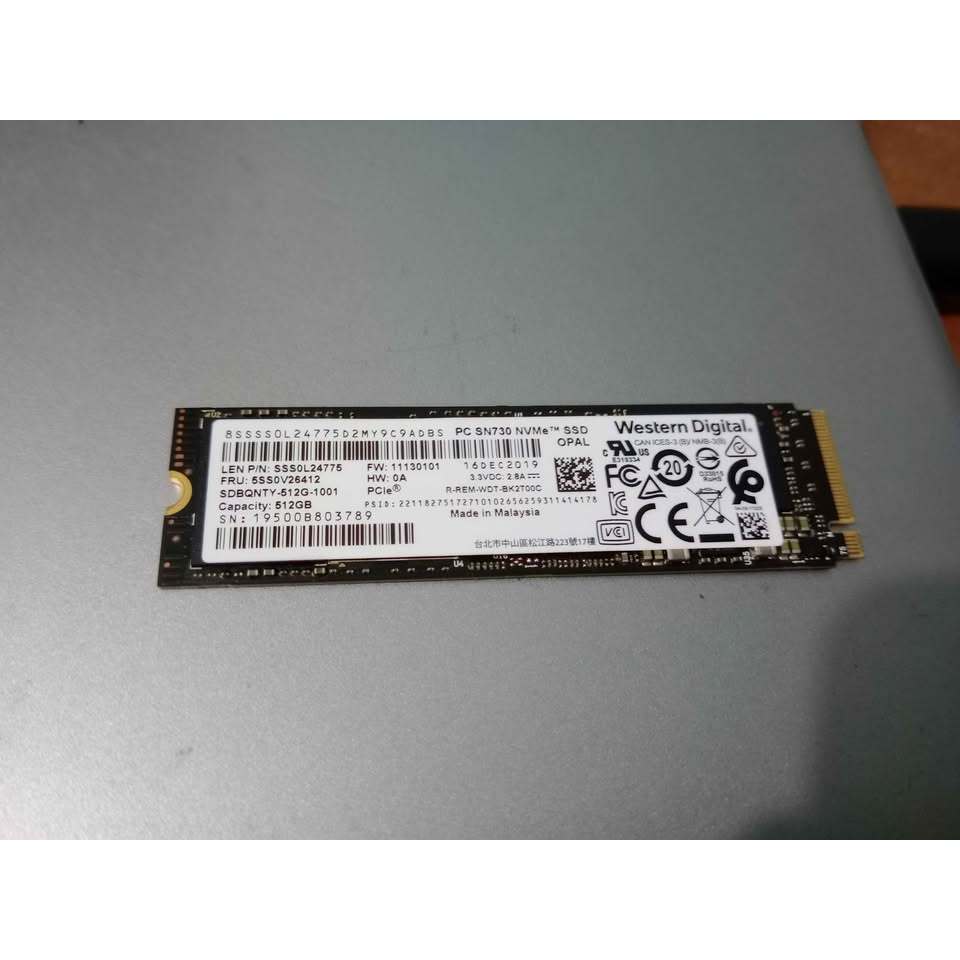 ssd nvme 512gb ori copotan merk WD SN720 kondisi masih bagus
