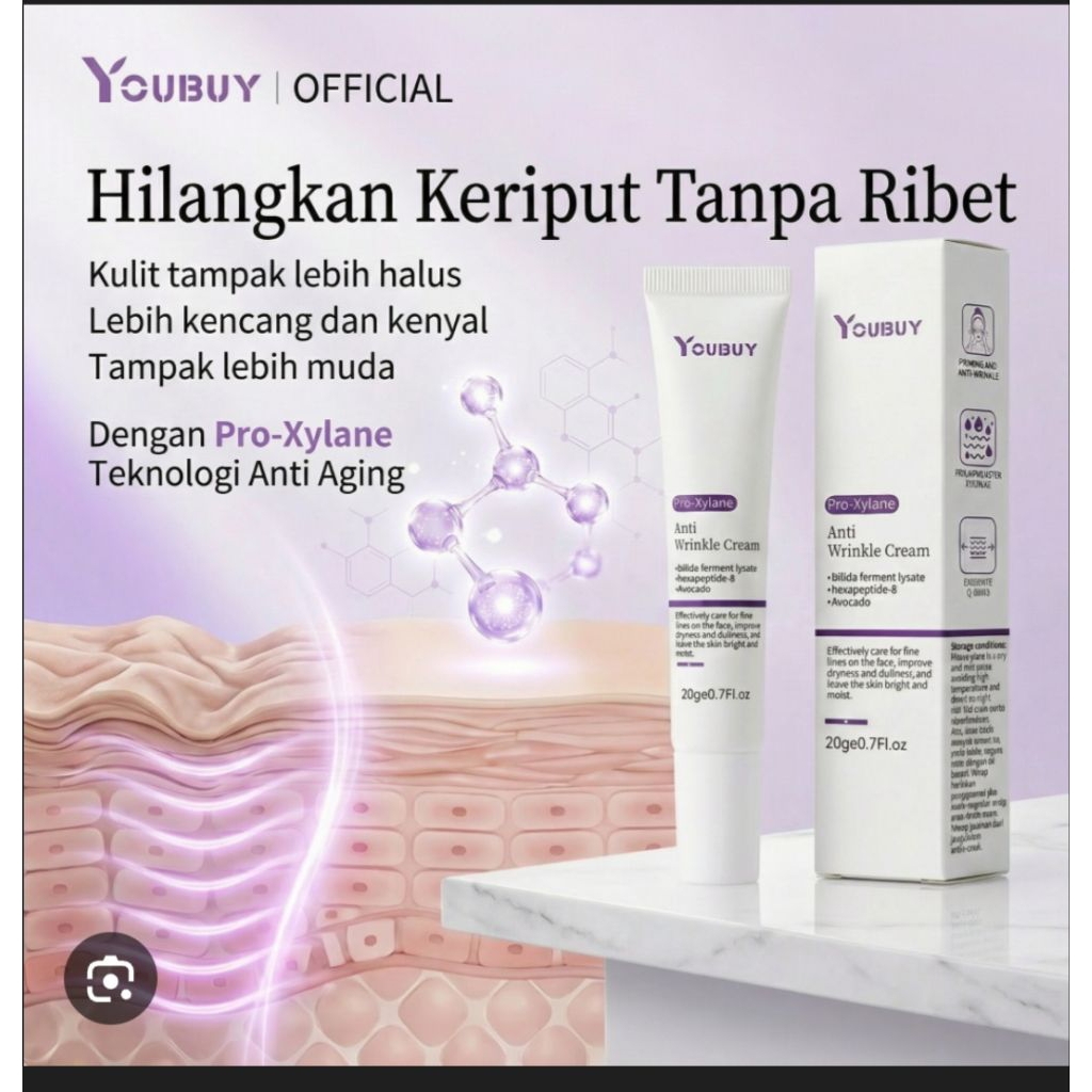 Youbuy anti wrinkle cream 20g anti keriput dan penuaan