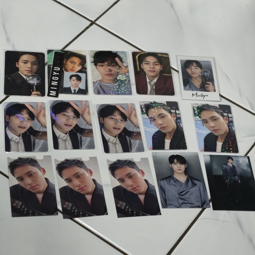 ready photocard mingyu seventeen caratzone carzon pilot captain always yours spill the feels polaroi