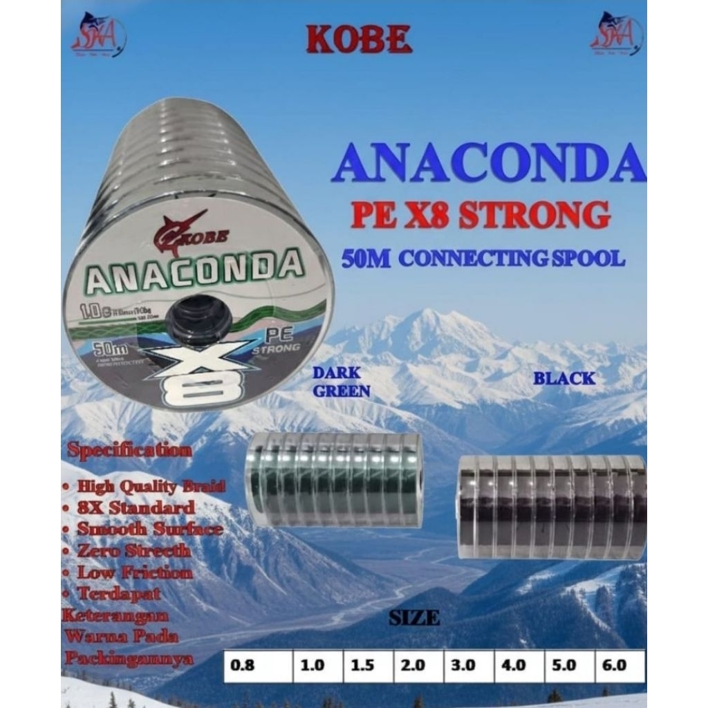 senar pe anaconda/yukon 50meter
