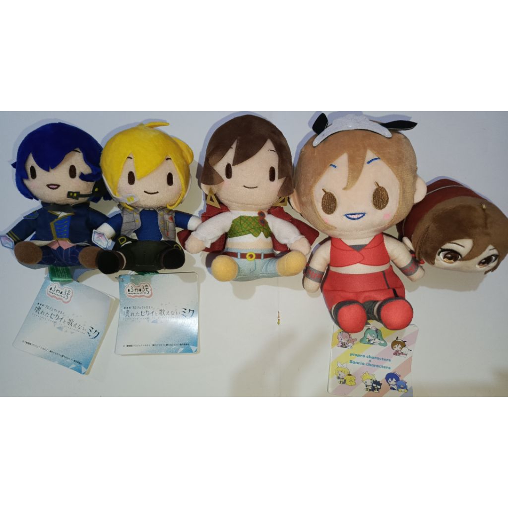 Vocaloid Project Sekai Proseka nui duduk plushie boneka mochi kotak sanrio MEIKO KAITO Kagamine Len
