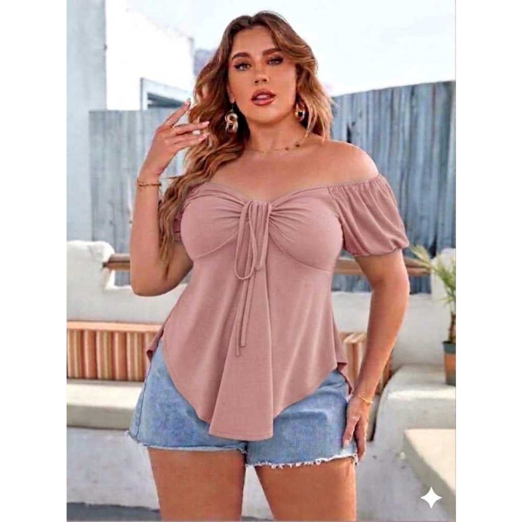 Atasan Jumbo Blouse NICKY Bahan Crinkle
