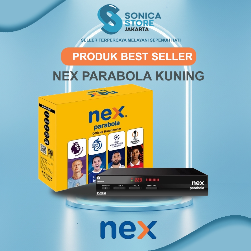 NEX - Receiver Parabola Nex Parabola Kuning Hybrid KuBand