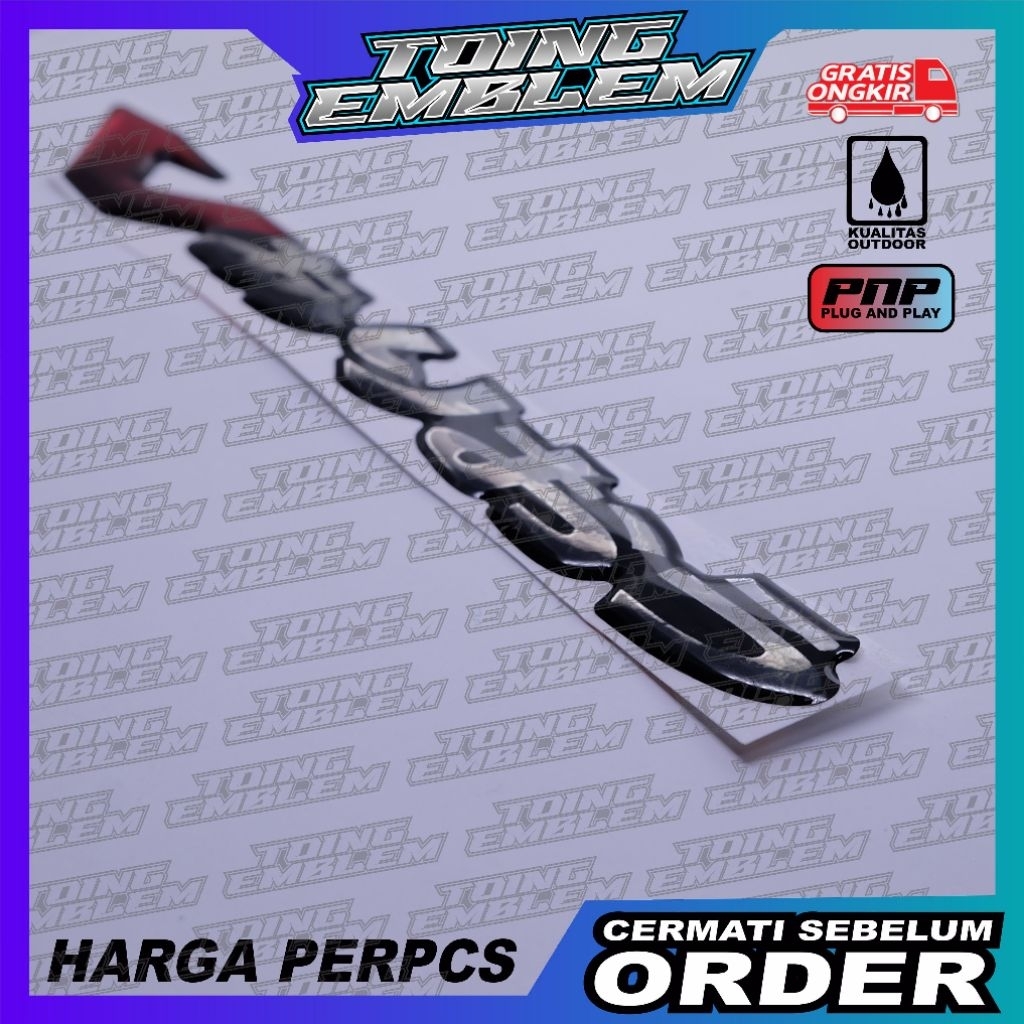 emblem timbul honda vario jepang / emblem vario
jepang/emblem timbul vario