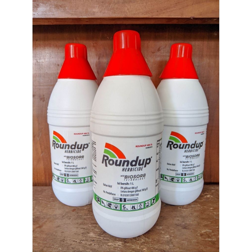 PROMO 1 LITER ROUNDUP / ROUNDUP BIOSORB 486SL 1 LITER / PEMBASMI RUMPUT / PEMBASMI ALANG ALANG / pem