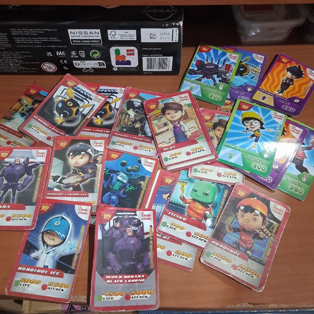 Kartu Choki - Choki Boboiboy The Movie 2015 Campuran 22pcs (KONDISI JELEK)