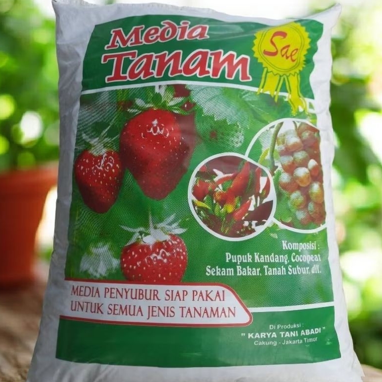 Media tanam kemasan besar 13kg berkualitas / media tanam siap pakai untuk tanaman buah bunga dan say