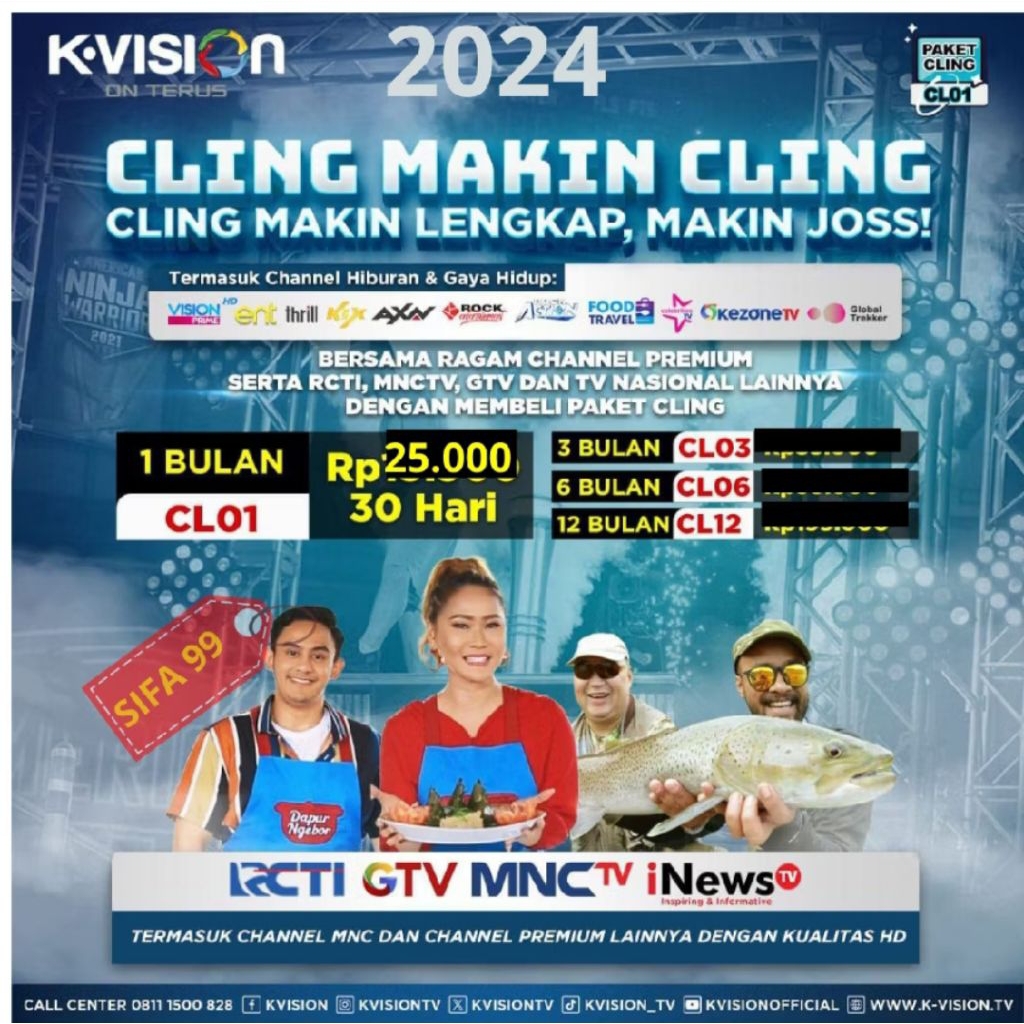 Paket TIMNAS Indonesia K-Vision - Tonton Sepak Bola Timnas Indonesia dengan Voucher Aktifasi