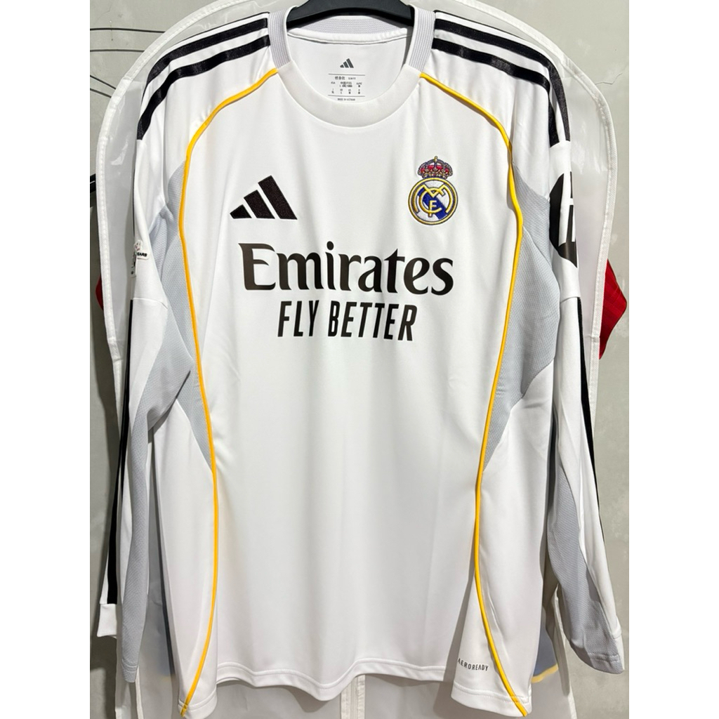 Jersey Real Madrid 25/26 Home Original Long Sleevee