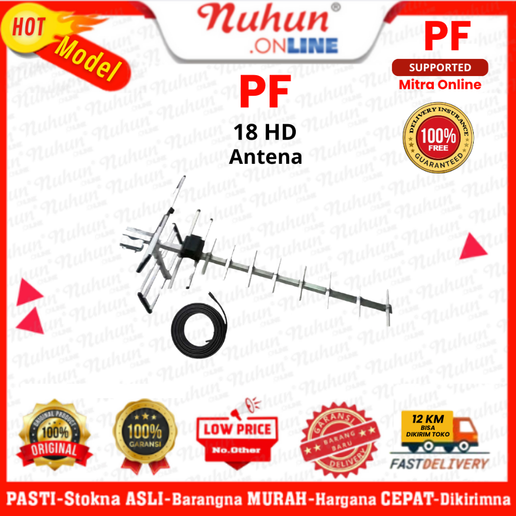 PF Antena Outdoor Tv Digital Digital Antena 18 HD Original Pabrik