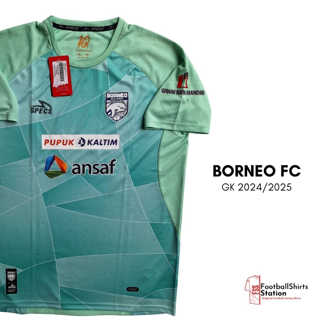 Jersey Borneo FC GK 2024/2025 Player Issue Size XXL Original Specs