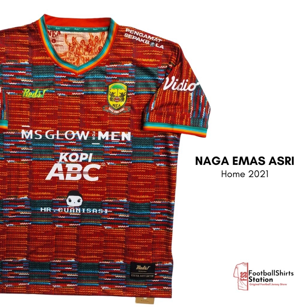 Jersey Naga Emas Asri Home 2021 Original Reds