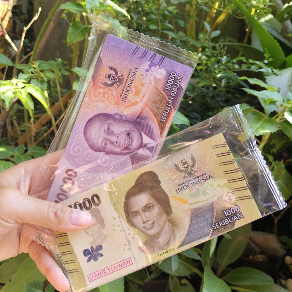 12bks  uang mainan  uang mainan mirip asli  uang mainan nominal campur