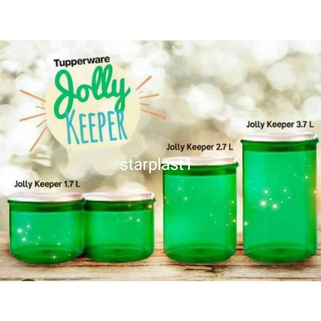 Jolly Keeper Tuperware | Tempat Makanan | Warna Hijau Kristal