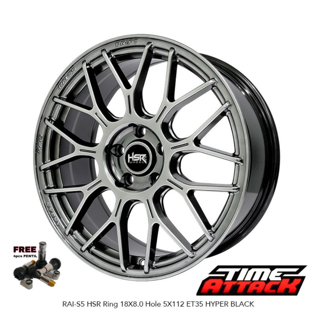 Velg Mobil Mercy Audi Civic Camry Ring 18 HSR WHEEL RAI S5 Velg HSR R18