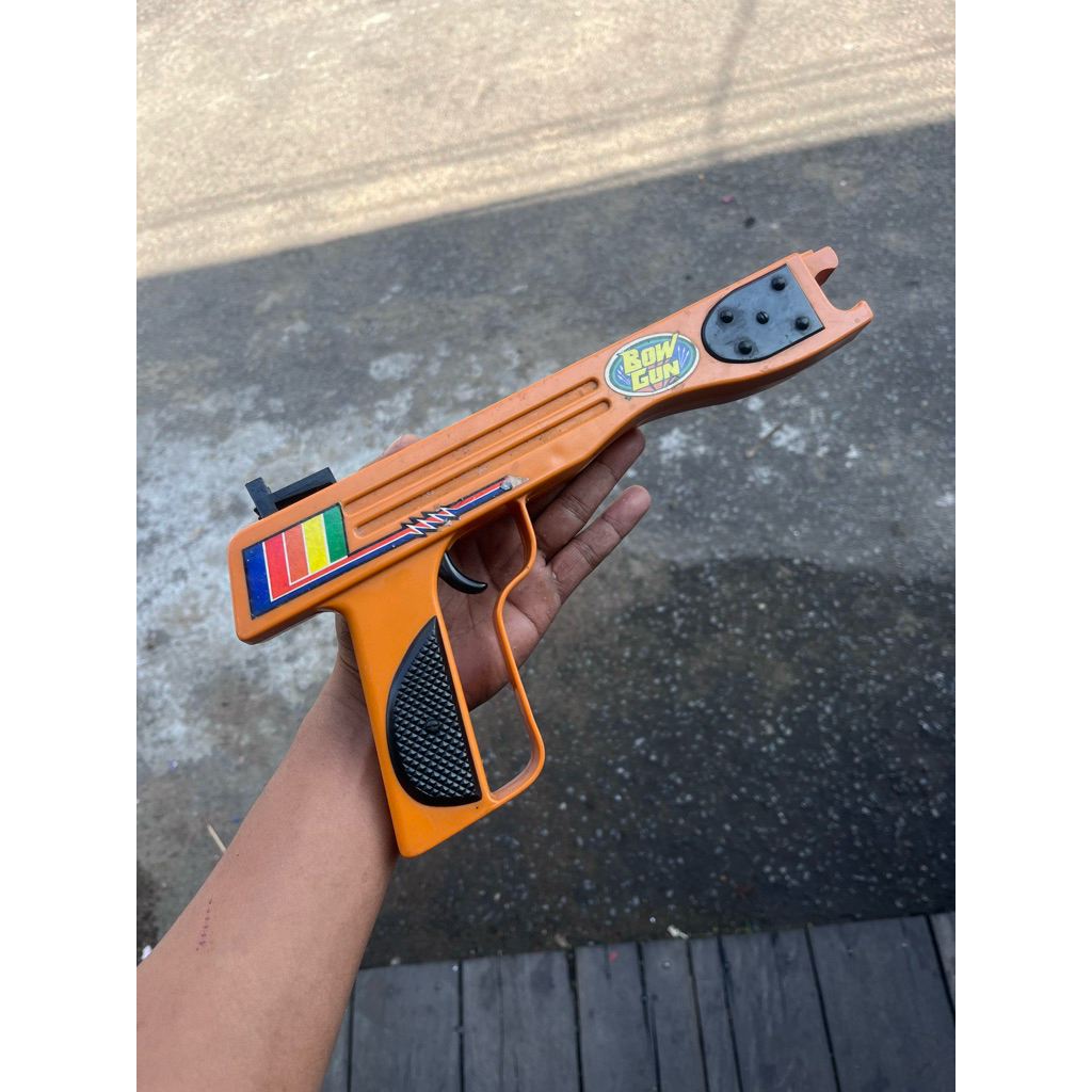 Mainan Jadul Bow Gun Vintage Retro 80an 90an Pistol Panah Langka