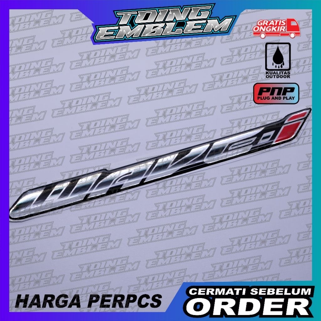 Emblem honda wave thailand / emblem timbul honda wave 110 / emblem titanium honda wave / emblem supr